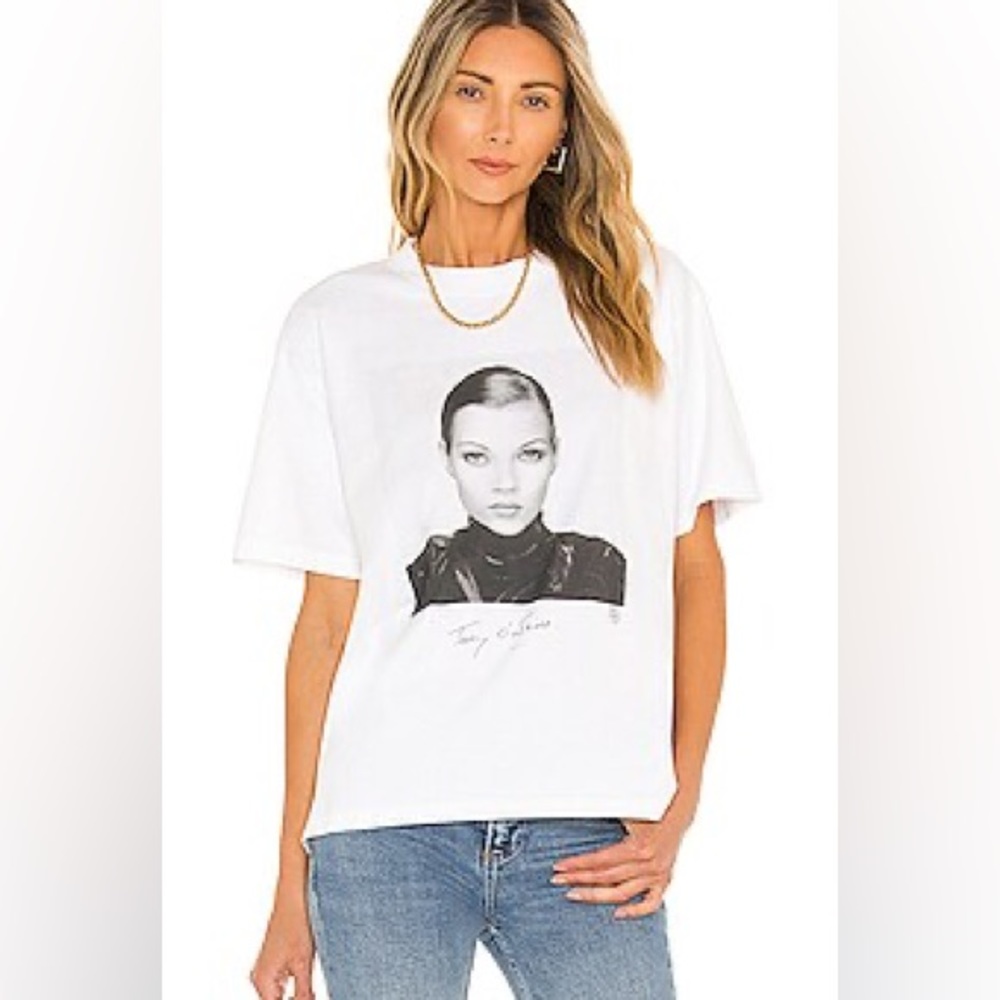 Anine Bing Ida Tee Ab X To Kate Moss Tee in White